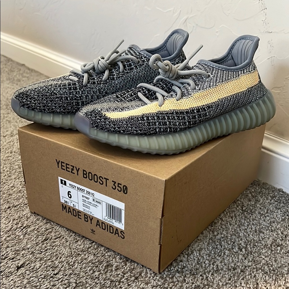 Adidas Yeezy Boost 350 V2 - Gray and Yellow